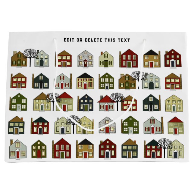 Sacola Para Presentes Grande Corretor imobiliário (Frente)