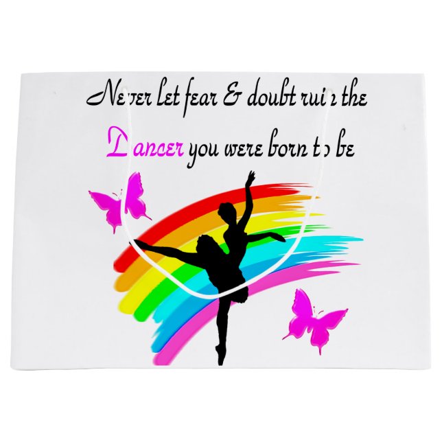 SACOLA PARA PRESENTES GRANDE COTAÇÃO DANCER (Frente)