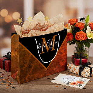 Sacola Para Presentes Grande Couro cru personalizado personalizado