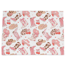 Sacola Para Presentes Grande Cowboy Boots n’ Hats