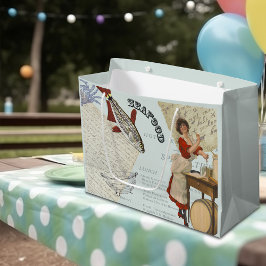 Sacola Para Presentes Grande Cozinhar de frutos do mar Vintage