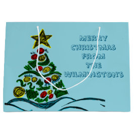 Sacola Para Presentes Grande Crafty Tree Christmas