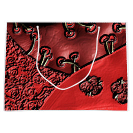 Sacola Para Presentes Grande Cranberry Bazaar 