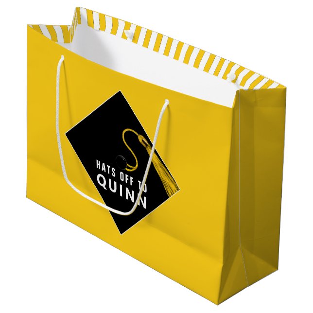 Sacola Para Presentes Grande Creative Graduation Yellow (Frente inclinada)