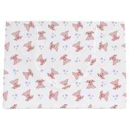 Sacola Para Presentes Grande Crianças de aniversário de quintal, pintadas e bon