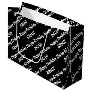 Sacola Para Presentes Grande Crie seu próprio nome Aniversário