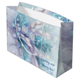 Sacola Para Presentes Grande Crie seu próprio Pampas Pine Berries Natal