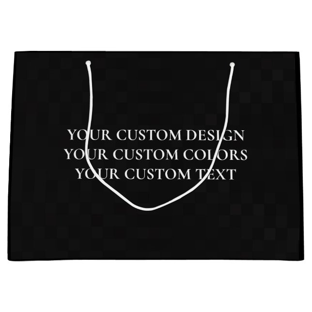 Sacola Para Presentes Grande Crie seu próprio personalizado (Frente)