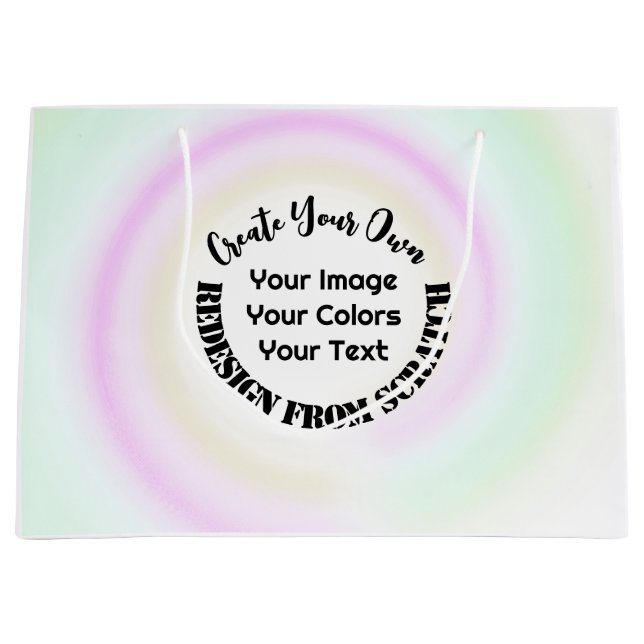 Sacola Para Presentes Grande Crie seu próprio personalizado (Frente)