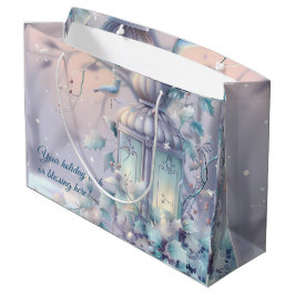 Sacola Para Presentes Grande Crie Sua Lantera De Natal Roxo