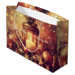 Sacola Para Presentes Grande Crie Sua Lanterna De Natal Quente