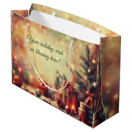 Sacola Para Presentes Grande Crie sua própria árvore de Natal romântica