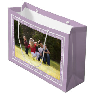Sacola Para Presentes Grande Crie sua própria bolsa de presente de lavanda de