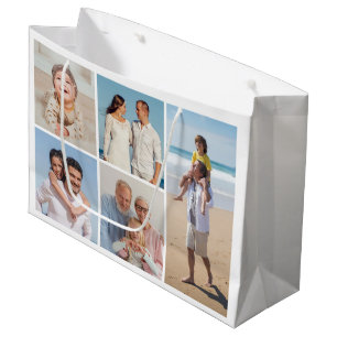Sacola Para Presentes Grande Crie sua própria colagem de fotos