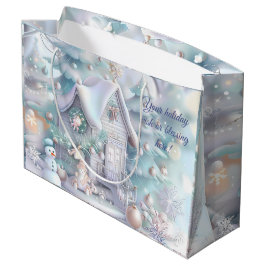 Sacola Para Presentes Grande Crie Sua Própria Loja de Brinquedos Pastel do Nata