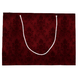 Sacola Para Presentes Grande Crimson Nocturne Bloom Victorian