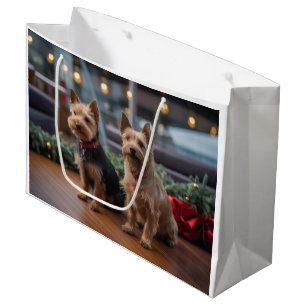 Sacola Para Presentes Grande Cruzeiro de Natal do Australian Terrier: Incrível 