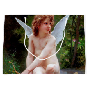 Sacola Para Presentes Grande Cupido, Bouguereau