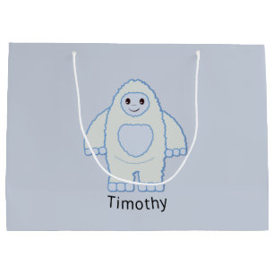 Sacola Para Presentes Grande Cute Baby Yeti