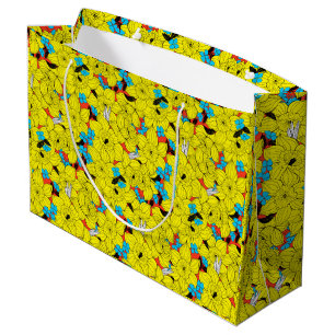 Sacola Para Presentes Grande Daffodils primavera floral