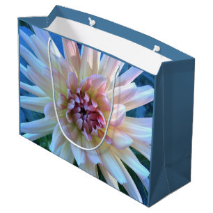 Sacola Para Presentes Grande Dahlia: C Amarelo e Salmão —