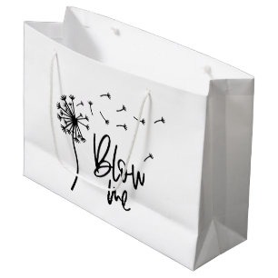 Sacola Para Presentes Grande Dandelion Flower Me Blow Gift Para Namorada