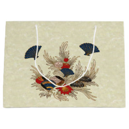 Sacola Para Presentes Grande Deco do Oceano Asiático