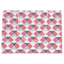 decoração do padrão do triângulo rosa e preto