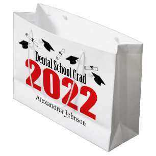 Sacola Para Presentes Grande Dental School Formando 2022 Graduation Gift Bag (V