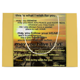 Sacola Para Presentes Grande Deseje um grande saco de presentes por Adiela Akoo