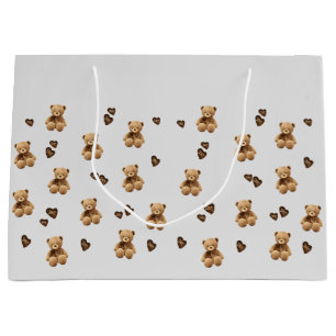 Sacola Para Presentes Grande desenho animado de urso fofo