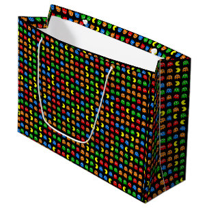 Sacola Para Presentes Grande Design de Aniversário de Jogador de Arcade Pixel G