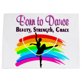 SACOLA PARA PRESENTES GRANDE DESIGN DE BALLERINA GRACEFUL