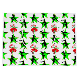 Sacola Para Presentes Grande Design DE CANDA DE NATAL GYMNAST