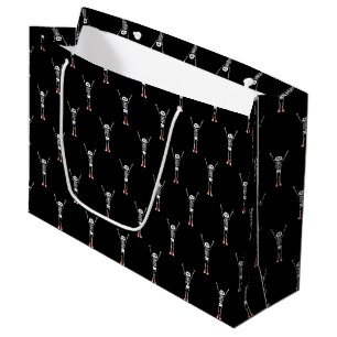 Sacola Para Presentes Grande Design de Halloween legal Skeleton