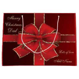 Sacola Para Presentes Grande design de presente de Pai de Natal Personalizado