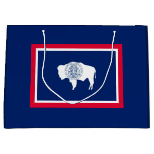 Sacola Para Presentes Grande Design de Sinalizador do Estado Wyoming