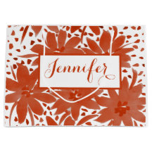 Design Floral Grande Personalizado no Saco do Pres