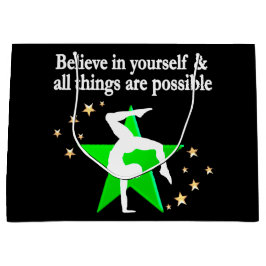 Sacola Para Presentes Grande Design GORGEOSO GREEN GYMNASTICS