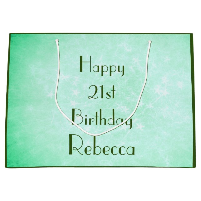 Sacola Para Presentes Grande design na moda Happy (Frente)