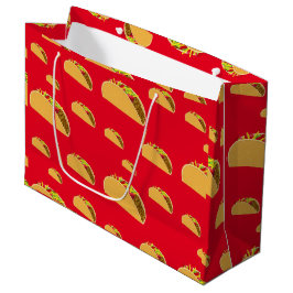 Sacola Para Presentes Grande Design Terça-feira de Taco - Bolsa de Presente - G