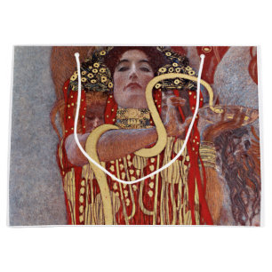 Sacola Para Presentes Grande Deusa da Saúde, Hygieia (Salus), Gustav Klimt