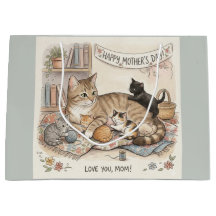 Dia das Mães Gato e Gatinhos