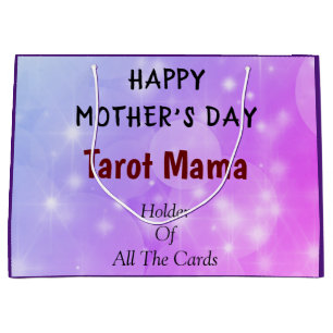 Sacola Para Presentes Grande Dia de as mães Feliz Tarot Mama design