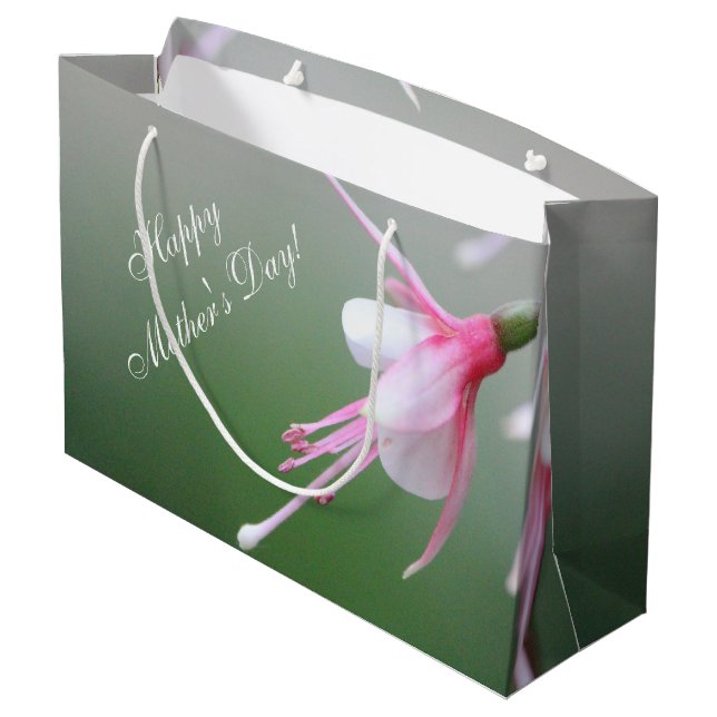 Sacola Para Presentes Grande Dia de as mães Gift Bag (Verso inclinado)