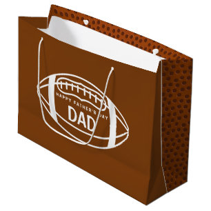 Sacola Para Presentes Grande Dia de os pais Futebol Gift Bag