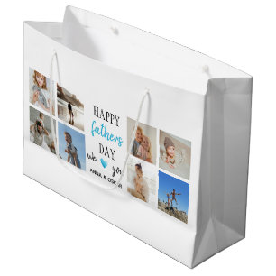 Sacola Para Presentes Grande Dia de os pais Gift Bag Fotos personalizadas