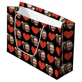 Sacola Para Presentes Grande Dia dos Namorados Cara Foto Personalizada Engraçad