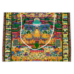Sacola Para Presentes Grande Diagrama Cósmico de Mandala para a Meditação
