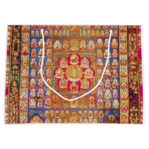Sacola Para Presentes Grande Diagrama Cósmico de Mandala para a Meditação